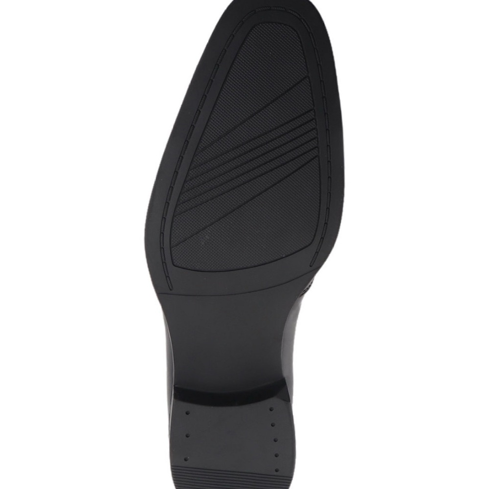 Alfani Black Faux Leather Penny Loafers Men - Picture 3 of 3
